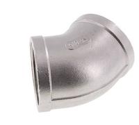 Raccord coudé 45° Rp 2'' en acier inoxydable 16 Bar
