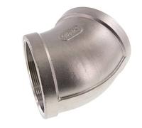 Raccord coudé 45° Rp 3'' en acier inoxydable 16 Bar