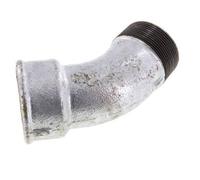 Raccord coudé 45deg R2'' Mâle x Rp2'' Femelle Fonte 25bar (351.25psi)
