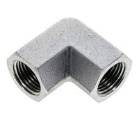 Raccord coudé 90° 1/2'' NPT en acier zingué 210 Bar - Hydraulique