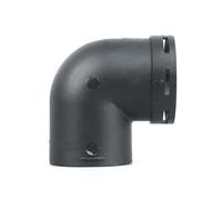 Raccord coudé - 90 ° - Adaptateur de tuyau de purge - Joint de flux d'air en métal - Coude rond en acier galvanisé - Joint de flux d'air réglable - Aération en acier galvanisé - Ajustement de