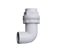 Raccord coude 90° aquarium drainage | 20-50mm entrée sortie trop-plein kit(White,ID 32mm)