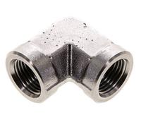 Raccord coudé 90 degrés 1/2'' NPT en acier inoxydable 210 Bar - Hydraulique