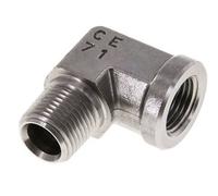 Raccord coudé 90° en acier inoxydable 3/4'' NPT x 3/4'' NPT M/F 170 Bar - Hydraulique