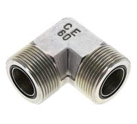 Raccord coudé 90° en acier zingué UN 1-7/16''-12 mâle ORFS 400 Bar - Hydraulique