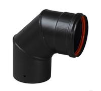 Raccord coudé 90° équerre noir mat 80 - TEN - 342429
