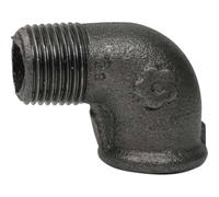 Raccord Coude 90° Mâle/Femelle | Fonte Malléable Noire EN 10242-1''1/4