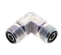 Raccord coudé 90° UNF 9/16''-18 mâle en acier zingué ORFS 630 Bar - Hydraulique