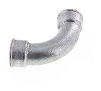 Raccord coudé 90deg Rp1 1/2'' Femelle Long Fonte 25bar (351.25psi)