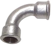 Raccord coudé 90deg Rp3'' Femelle Long Fonte 25bar (351.25psi)