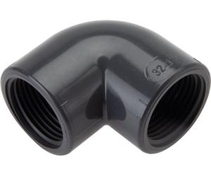 Raccord coudé 90deg Rp4'' Femelle PVC-U 16bar (224.8psi) EN 1452-3