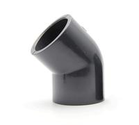 Raccord coudé à 45 degrés en PVC for système d'irrigation de jardin - Joint UPVC for aquariums et aménagement paysager(63mm)