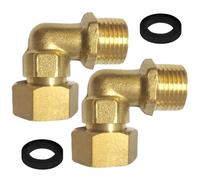 Raccord coudé à 90 degrés en laiton robuste de 1,3 cm, facile à utiliser pour systèmes solaires et réseaux de tuyauterie, joint d'angle en laiton pour plomberie domestique