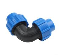 Raccord coudé à 90 degrés en polypropylène avec filetage pour une intégration homogène dans les configurations de tuyaux existantes en polyéthylène MDPE (25 x 20 mm)