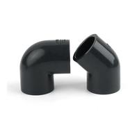Raccord coudé à 90 degrés for aquarium, diamètre intérieur 20 à 63 mm, gris foncé, raccord en T for tube d'irrigation, capuchon d'extrémité de tuyau(UPVC pipe (O.D),20mm)