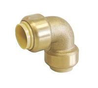 Raccord coudé à 90° égal à emboîter en laiton Somatherm 14mm