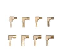 Raccord coudé à 90° en laiton, embout mâle métrique M5, M6, M8 et M10, for tuyau d'arrosage, eau, gaz et pétrole (4, 5, 6, 8 ou 10 mm)(M10x1.5 To 8mm)