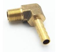 Raccord Coudé À Embout Cannelé Réducteur, 6 Mm, 8 Mm, 10 Mm X 1/8" BSP Mâle, En Laiton, For Carburant, Gaz Et Eau.(1/8"/10mm OD)