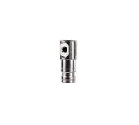 Raccord coudé à glissement direct for tuyau 1/4" en cuivre nickelé, connecteur droit, diamètre extérieur 6,35 mm, 2 pièces(End Plug Single Jet)