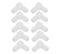 Raccord coudé cannelé à 90 degrés 12 mm - Raccords d'irrigation goutte à goutte en forme de L pour système d'arrosage de jardin, serre et ferme