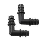 Raccord coudé cannelé à 90 degrés for Micro-Irrigation, Tuyau en PE, raccord Goutte-à-Goutte, 16 mm, 20 mm, 25 mm, 10 pièces(25mm)