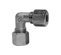 Raccord coudé - Diamètre extérieur du tube : 5 mm - PN bar 100, SW1 12, SW2 9, acier galvanisé