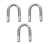 Raccord coudé en acier inoxydable en forme de U (3 pièces), support de filtre d'aquarium for aquarium.