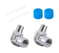 Raccord coudé en forme de tuyau coudé à 90 degrés mâle femelle adaptateur fileté avec capuchons pour plomberie Raccord coudé en acier inoxydable résistant