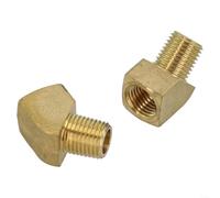 Raccord coudé en laiton 45 degrés 1/4 NPT pour plomberie | Corps en laiton massif, angle de 45 degrés, 1/4 NPT mâle/femelle, joint étanche, réparation de plomberie