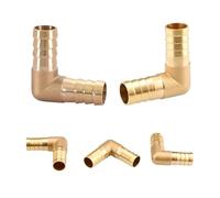 Raccord coudé en laiton à barbes égales for tuyau d'arrosage automatique de jardin, diamètre intérieur 6 25 mm(OD 25mm)