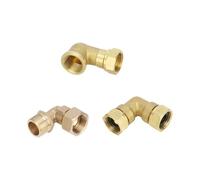 Raccord coudé en laiton G1/2, jonction union, connecteur mâle/femelle 1/2", raccords de plomberie, adaptateurs connexion cuivre(Bianco)