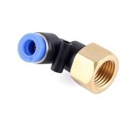 Raccord coudé en T en laiton 1/8"/1/4"/3/8"/1/2" BSPT M/F - Raccord rapide for tubes pneumatiques, gaz/vide(6-M5 Plf)