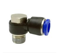 Raccord coudé en T en laiton 1/8"/1/4"/3/8"/1/2" BSPT M/F - Raccord rapide for tubes pneumatiques, gaz/vide(6-M5 Ph)