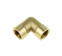 Raccord coudé en T en laiton - Adaptateur 2 et 3 voies for eau, gaz, huile - 1/8" à 3/4" femelle(PV-FF 1/8")