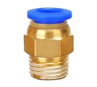 Raccord coudé en T en laiton BSPT mâle/femelle for tubes pneumatiques de 4 à 16 mm - Connecteur rapide air/vide(4-03 Pc)