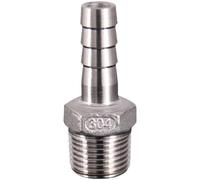 Raccord coudé fileté mâle en acier inoxydable 304 for tuyau d'eau, réducteur de 1/4 1/2 (6 8 10 12 15 20 mm)(6MM_1/4")