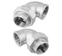 Raccord coudé industriel 90 degrés 2,5 cm pour bsp fileté industriel | Angle droit de 90 degrés, changement de direction du tuyau, construction de systèmes complexes, qualité industrielle, robuste