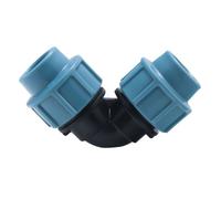 Raccord coude Jardibric d25 Plymouth 90° noir bleu