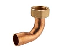 Raccord fer/cuivre 2 pièces coudé écrou prisonnier ø12 F15x21 NOYON & THIEBAULT