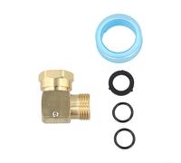 Raccord coudé pivotant à 90 degrés en laiton massif avec design réglable à 180 °, filetage interne vers extérieur de 1,9 cm pour arroser les plantes, pelouses, lavage de voiture, doré, 1 pièce