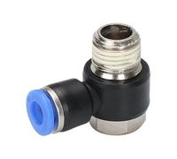 Raccord coudé pivotant pour tuyau d'air - Connexion pneumatique 10 mm, diamètre 4, compatible avec les raccords à vis 1/8, 1/4, 3/8 et 1/2, tubes de 6, 8 12 Lot pièces(PH6-M5,10 pcs)