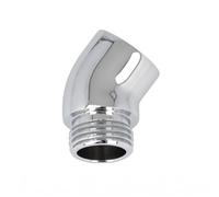 Raccord Coudé Pour Pommeau De Douche 135 Degrés Extension G1/2 Alliage | Conception Solide Finition Chrome Brillante, Insert Mâle Femelle Destiné Au Bain, Protection Anti Corrosion, Montage Mural