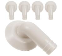 Raccord Coudé pour Tuyau de Vidange Climatiseur 5 Pièces 18 Mm | Plastique Blanc, Pièce de Remplacement sans Glissement, Camping et Installation D’un Climatiseur
