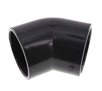 Raccord coudé PVC 45deg à douille 110x128mm