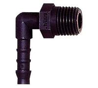 Raccord coudé R 1/2 A pour tuyau LW 12 mm SW 22 - Pression maximale 10 bar, plage de température : de -40 °C à 90 °C, PA 6.