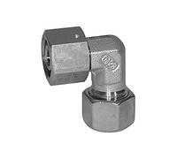 Raccord coudé réglable - Cône d'étanchéité - M22 x 1,5 i - Diamètre extérieur du tube : 15 mm - PN max. 315 bar - Acier inoxydable 1.4571