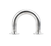Raccord coudé sanitaire à 180 degrés en U, embout en acier inoxydable, 19/25/32/38/45/51/57/63/76 mm(45mm x ferrule 64)