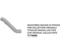 Raccord course ARROW en acier inoxydable-titane pour collecteur d'origine pour Aprilia TUONO V4 1100