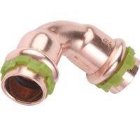 Raccord cuivre coudé 90° à sertir - Femelle - Ø 12 mm - Aalberts Integrated Piping Systems