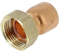 Raccord cuivre droit en 2 pièces indissociables, 1 tube et un écrou - Femelle écrou libre Ø28-1"